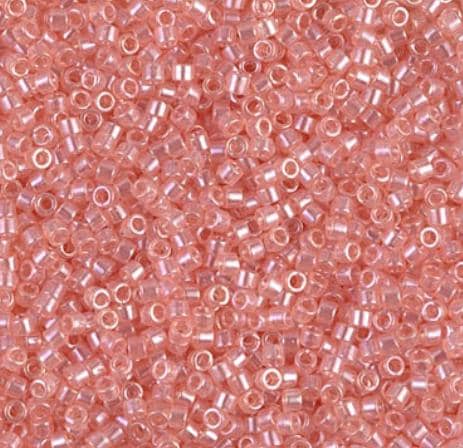 Miyuki 11/0 Delica DB0106 Transparent Pink Luster