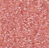 Miyuki 11/0 Delica DB0106 Transparent Pink Luster