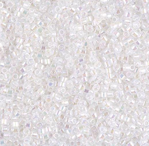 Miyuki 11/0 Delica DB0222 White Opal AB