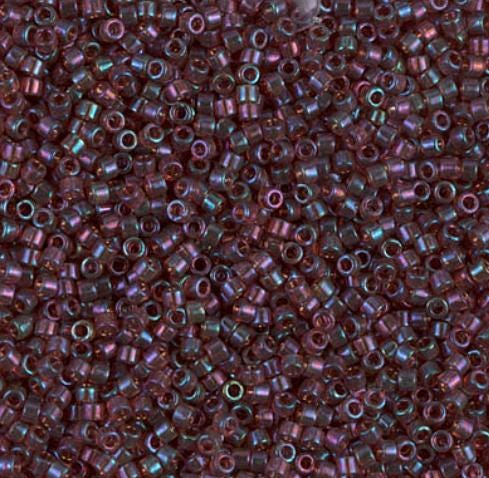 Miyuki 11/0 Delica DB0104 Claret Rainbow Gold Luster