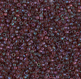 Miyuki 11/0 Delica DB0104 Claret Rainbow Gold Luster
