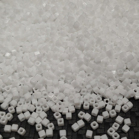 1.8mm Miyuki Cube White SB18-402, 10 Grams