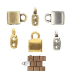 Cymbal Piperi Tila Bead Ending, 012359 choose a color, 4 pieces