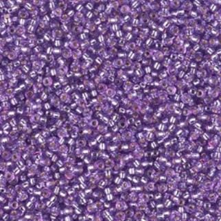 15/0 Duracoat Dyed Lavender Silver Lined, Miyuki 4278 10 grams