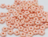 Forget-Me-Not 5mm Pastel Peach, Spacer Bead, Czech Pressed Glass, 29303-50 beads