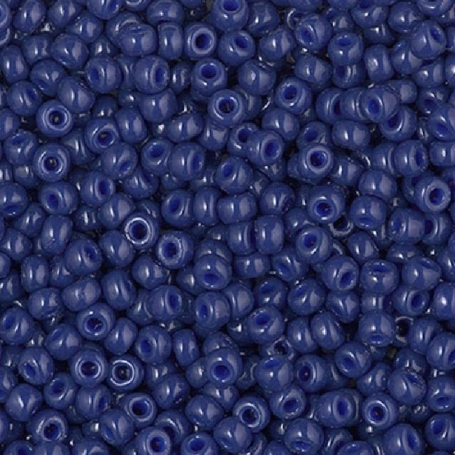 8/0 Duracoat Opaque Dyed Navy, Miyuki Seed Bead, 8-4493