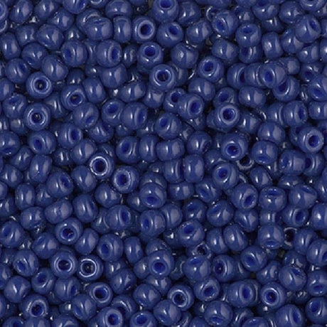 8/0 Duracoat Opaque Dyed Navy, Miyuki Seed Bead, 8-4493