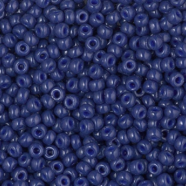 8/0 Duracoat Opaque Dyed Navy, Miyuki Seed Bead, 8-4493