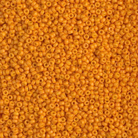 15-4454 Duracoat Dyed Opaque Kumquat, Miyuki Seed Bead 15/0