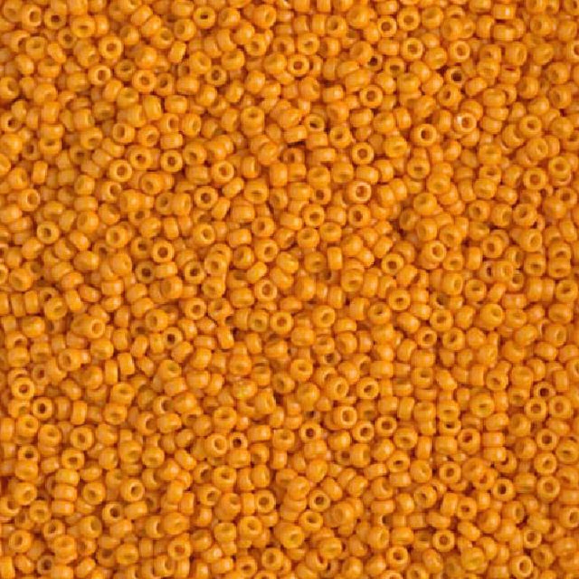15-4454 Duracoat Dyed Opaque Kumquat, Miyuki Seed Bead 15/0