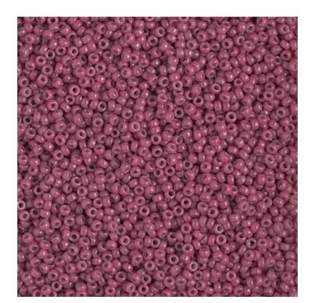 15/0 Duracoat Dyed Miyuki Seed Bead, Opaque Pansy, 4468