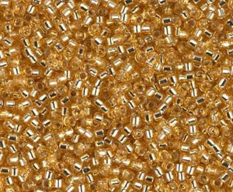 Delica, 11/0 Silver Lined Gold, DB0042 Miyuki Delica-5 grams