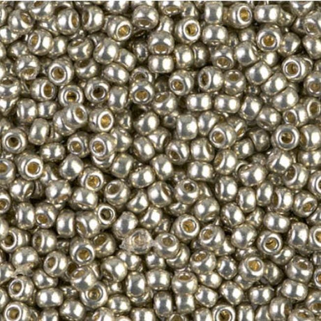 8-4221 Duracoat Galvanized Light Pewter, Miyuki Seed Bead, 8/0