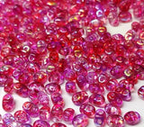 MiniDuo Summer Rainbow Pink, 2-Hole 2x4MM Czech Glass, 00030-48120-8 Grams