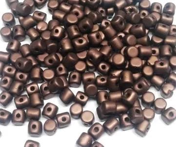 Minos Par Puca Dark Bronze Matte, 5X3MM Czech glass 84415, 5 grams