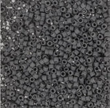 Delica, 11/0 Matte Light Charcoal, DB2409 Miyuki Delica-5 grams