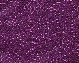 Delica, 11/0 Dyed Silver Lined Bright Magenta, DB1345 Miyuki Delica-5 grams