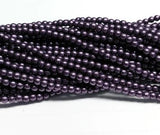 3mm Round Saturated Metallic Tawny Port, Czech glass round bead, 04B02 100 beads