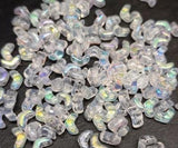 Mini Chevron Crystal AB, 2-Hole Czech Glass 6x2MM, 00030-28701-50 Beads