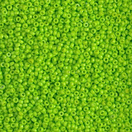 15-4471 Duracoat Dyed Opaque Kiwi, Miyuki Seed Bead 15/0