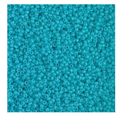 15-4480 Duracoat Dyed Opaque Underwater Blue, Miyuki Seed Bead 15/0