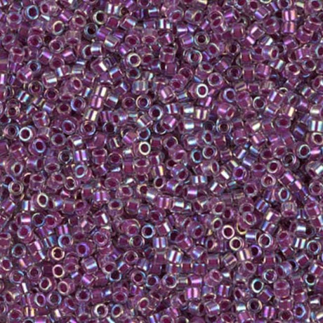 Raspberry Lined Crystal AB Miyuki Delica 11/0 DB0056