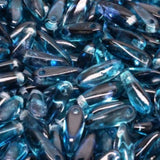 Dagger Bead Crystal Aqua Blue, Czech Glass 3X11MM, 00030-48603