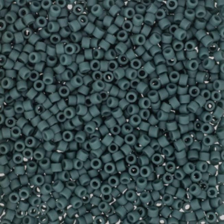 Delica, 11/0 Matte Eucalyptus, DB2407 Miyuki Delica