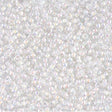 11-284 White Lined Crystal AB, Miyuki Seed Bead 11/0