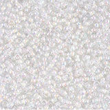 11-284 White Lined Crystal AB, Miyuki Seed Bead 11/0
