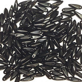 Dagger Bead, Czech Glass 3X11MM, 25 Beads-4 Color Choices