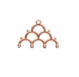 Cymbal Lakos lV Bead Ending, 012218, 7 pieces - Rose Gold Plate-DISCONTINUED
