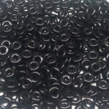 O Bead Jet, 1X4MM Czech Glass 23980