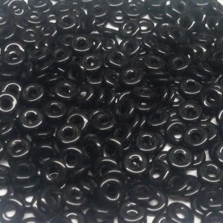 O Bead Jet, 1X4MM Czech Glass 23980