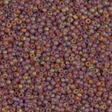 15-134FR Matte Transparent Dark Topaz AB, Miyuki Seed Bead, 15/0