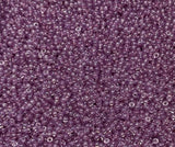 11/0 Light Amethyst Gold Luster Miyuki Glass Seed Beads, 316-10 grams