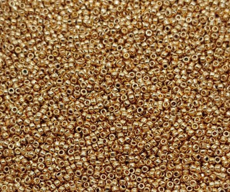 15/0 Toho Champagne Permafinish, PF592 Round Seed Bead