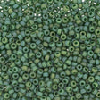 Frosted Opaque Glaze Rainbow Green, 4699 Miyuki size 11/0 Glass Seed Bead