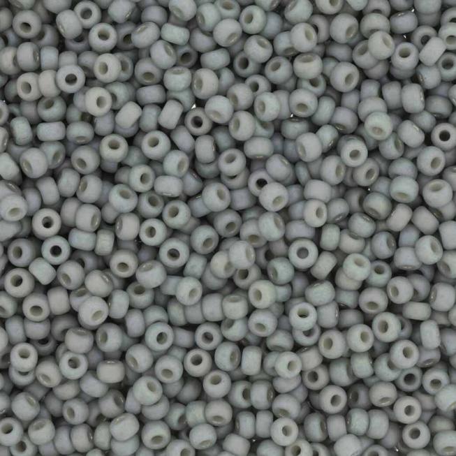 11-4705 Frosted Opaque Glaze Rainbow Cadet Gray, Miyuki Seed Bead