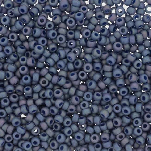 11-4703 Frosted Opaque Glaze Rainbow Nebula Blue, Miyuki Seed Bead 11/0