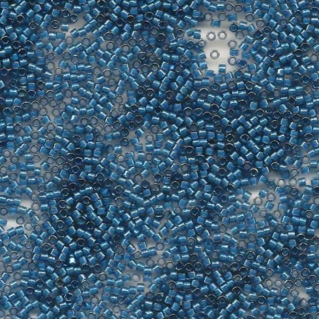 Miyuki 11/0 Delica DB2384 Inside Dyed Stormy Blue