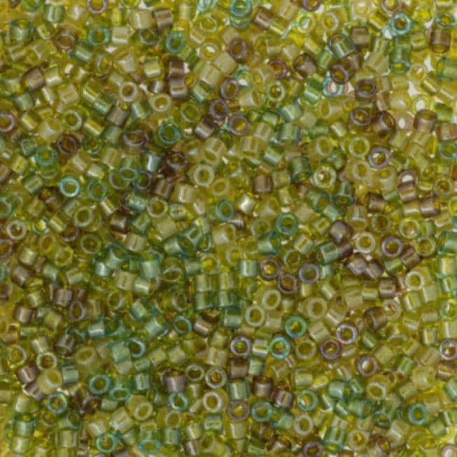 Sparkling Lined Camouflage Mix Miyuki Delica 11/0 DB0989