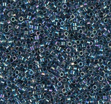 Blue Lined Blue AB, 11/0 Miyuki Delica Bead, DB0085 - 5 Grams