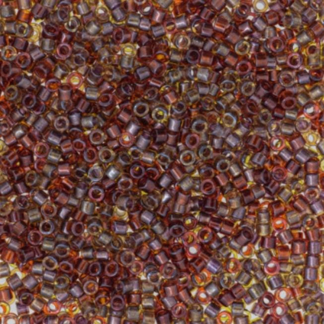 Sparkling Lined Cranberry Harvest Mix Miyuki Delica 11/0 DB0990