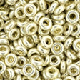 8/0 Demi Round Galvanized Aluminum, PermaFinish Toho 3mm, PF558-5 grams