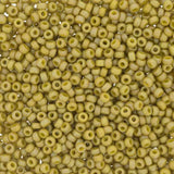 Frosted Opaque Glaze Rainbow Pistachio, 4693 Miyuki size 11/0 Glass Seed Bead, 10 grams