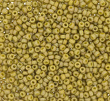 Frosted Opaque Glaze Rainbow Pistachio, 4693 Miyuki size 11/0 Glass Seed Bead, 10 grams