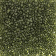 DB2404 11/0 Matte Transparent Dark Olive Miyuki Delica
