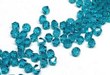 Preciosa 4mm Blue Zircon, Crystal Bicone - 36 pieces