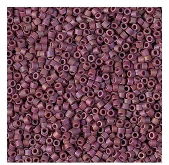 DB2308 11/0 Matte Opaque Glazed Trillium Red AB Miyuki Delica